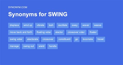 swing syn|antonym of swing.